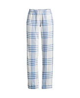 Lands' End Women's Print Flannel Pajama Pants