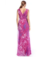 ONE33 Social Women's The Perry | Pleated Printed Maxi Gown