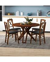 Gouun Set of 2 Folding Dining Chairs with 400 Lbs Capacity