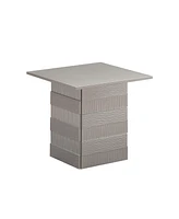 Kings Brand Furniture Madison Modern Pedestal Base Wood End Table, Champagne