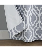 Sun Zero Eldon Trellis Print Blackout Grommet Curtain Panel