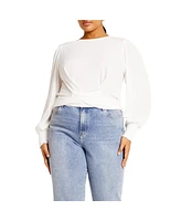 City Chic Plus Amira Twist Top