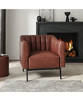 Hulala Home Benjamin Industry 30" Wide Chair with Solid Back