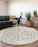 Addison Chantille Machine Washable ACN761 8'x8' Round Area Rug