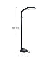 Lavish Home 62.5" Dimmable Natural Sunlight Led Floor Lamp