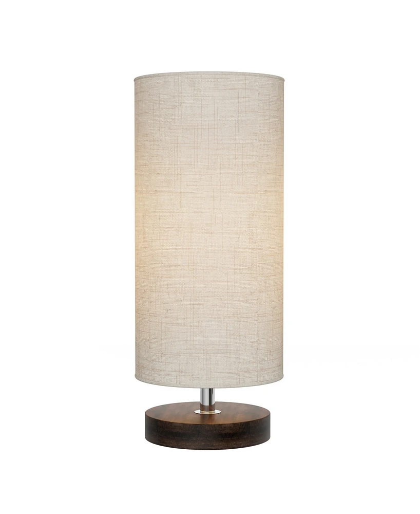 Lavish Home 12.25" Modern Led Cylinder Table Lamp