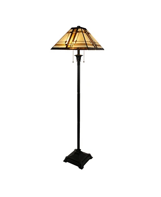 Lavish Home 24" Tiffany Style Floor Lamp