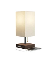 Lavish Home 14" Usb Modern Desk Rectangle Desk Lamp