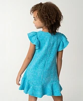 Sparkle & Shine Little Girls Sequin Tweed Dress