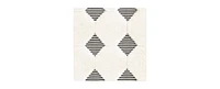 Bayshore Home Textured Tones Diamonds 5'3"x8' Area Rug