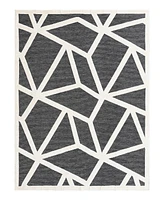 Bayshore Home Textured Tones Spectrum 10'x13'1" Area Rug