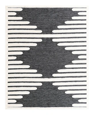 Bayshore Home Textured Tones Strings 7'10"x10' Area Rug