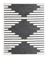 Bayshore Home Textured Tones Strings 7'10"x10' Area Rug