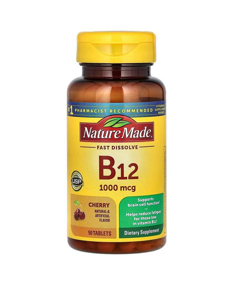 Nature Made B-12 Sublingual Cherry 1 000 mcg