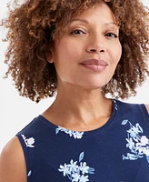 Style & Co Women's Printed Sleeveless Knit Dress, Exclusively at Macy's