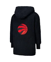 Jill Martin Men's and Women's The Best Lounger World Black Toronto Raptors Oversized Open-Front Hoodie Sweater