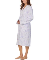 Eileen West Women's Long-Sleeve Waltz Zip Robe