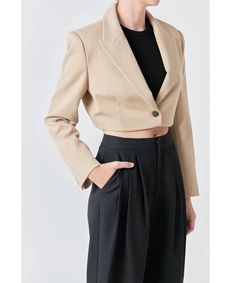 Grey Lab Women's Cropped Jacket