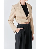 Grey Lab Women's Cropped Jacket