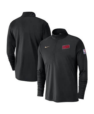 Nike Men's Black Houston Rockets 2024/25 City Edition Authentic Coaches Performance Half-Zip Top