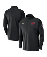 Nike Men's Black Houston Rockets 2024/25 City Edition Authentic Coaches Performance Half-Zip Top