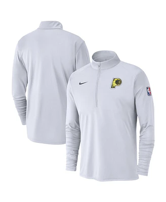 Nike Men's White Indiana Pacers 2024/25 City Edition Authentic Coaches Performance Half-Zip Top