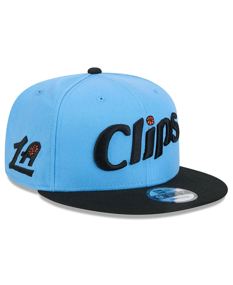 New Era Men's Light Blue La Clippers 2024/25 City Edition 9FIFTY Snapback Hat