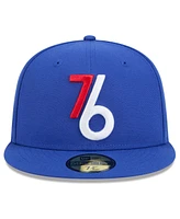 New Era Men's Royal Philadelphia 76ers 2024/25 City Edition Alternate 59FIFTY Fitted Hat