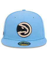 New Era Men's Light Blue Atlanta Hawks 2024/25 City Edition Alternate 59FIFTY Fitted Hat