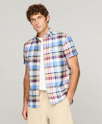 Tommy Hilfiger Men's Madras Heritage Plaid Oxford Shirt