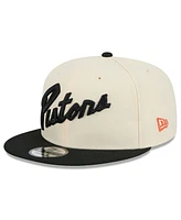 New Era Men's Tan Detroit Pistons 2024/25 City Edition 9FIFTY Snapback Hat