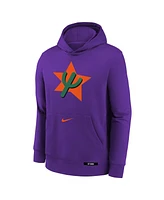 Nike Big Boys and Girls Purple Phoenix Suns 2024/25 City Edition Club Fleece Pullover Hoodie