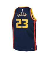 Nike Big Boys and Girls Draymond Green Navy Golden State Warriors 2024/25 Swingman Player Jersey - City Edition