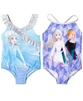 Frozen 2 Pack Crossover One Piece Bathing Suits