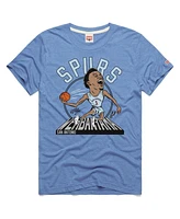 Homage Men's and Women's Victor Wembanyama Light Blue San Antonio Spurs 2024/25 City Edition Caricature Tri-Blend T-Shirt