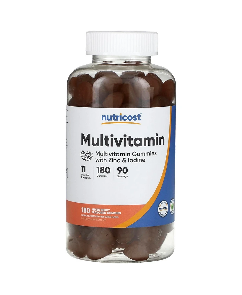 Nutricost Multivitamin Gummies with Zinc & Iodine Mixed Berry