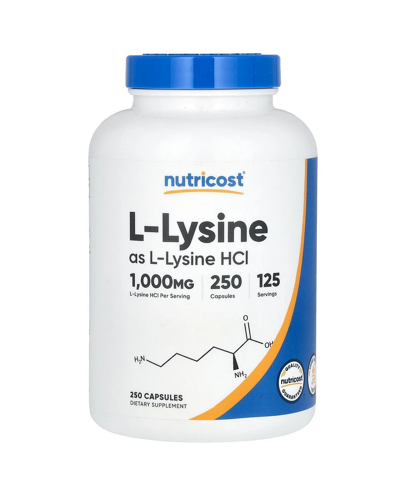 Nutricost L-Lysine 1 000 mg