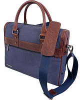 Boarding Pass The Toronto 16" Canvas & Leather Briefcase