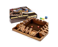 ropoda Inches 4-Way Shut The Box Dice Board Game (2-4 Players) for Kids & Adults