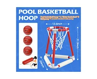 ropoda Pool Basketball Hoop, Floating Basketball Hoop for Pool with 3 Pool Balls, Pump and Float Foam