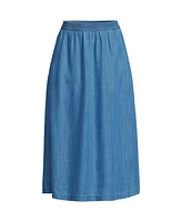 Lands' End Women's Tencel Fiber Flowy Midi Skirt