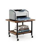 Gouun Under Desk Printer Stand with 360° Swivel Casters