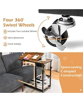 Gouun Adjustable C-Shaped Bedside Table