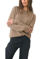 Paneros Clothing Women's Cotton Sloane Crewneck Pullover Sweater Mocha