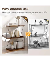 Gouun 3-Tier Multipurpose Display Rack with Metal Frame
