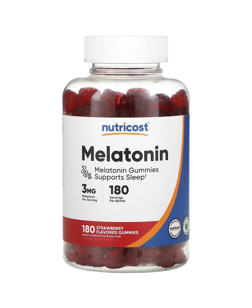 Nutricost Melatonin Gummies Strawberry 3 mg