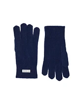 Jennie Liu 100% Cashmere Knitted Gloves(Black, One Size)
