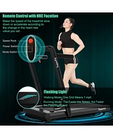 Gymax 2 1 Folding Treadmill 4.75HP Running Machine w/ App & Remote Control