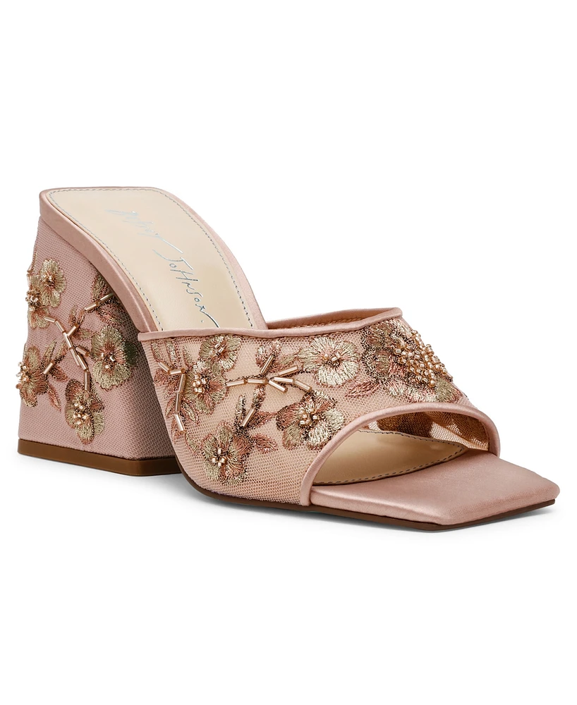 Betsey Johnson Women's Roo Embroidered Evening Sandals