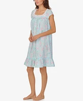 Eileen West Women's Cap Sleeve Short Gown